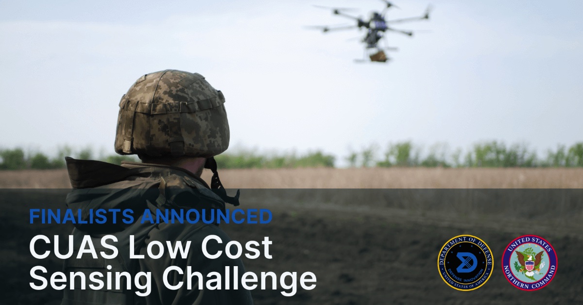 Finalists Announced: CUAS Low Cost Sensing Challenge